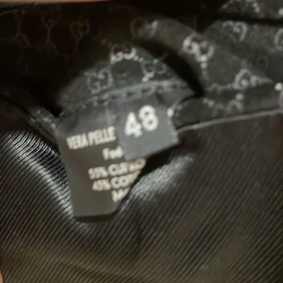 Black Gucci Guccissima gg blazer jacket suede size 48 so hot - Picture 6 of 7